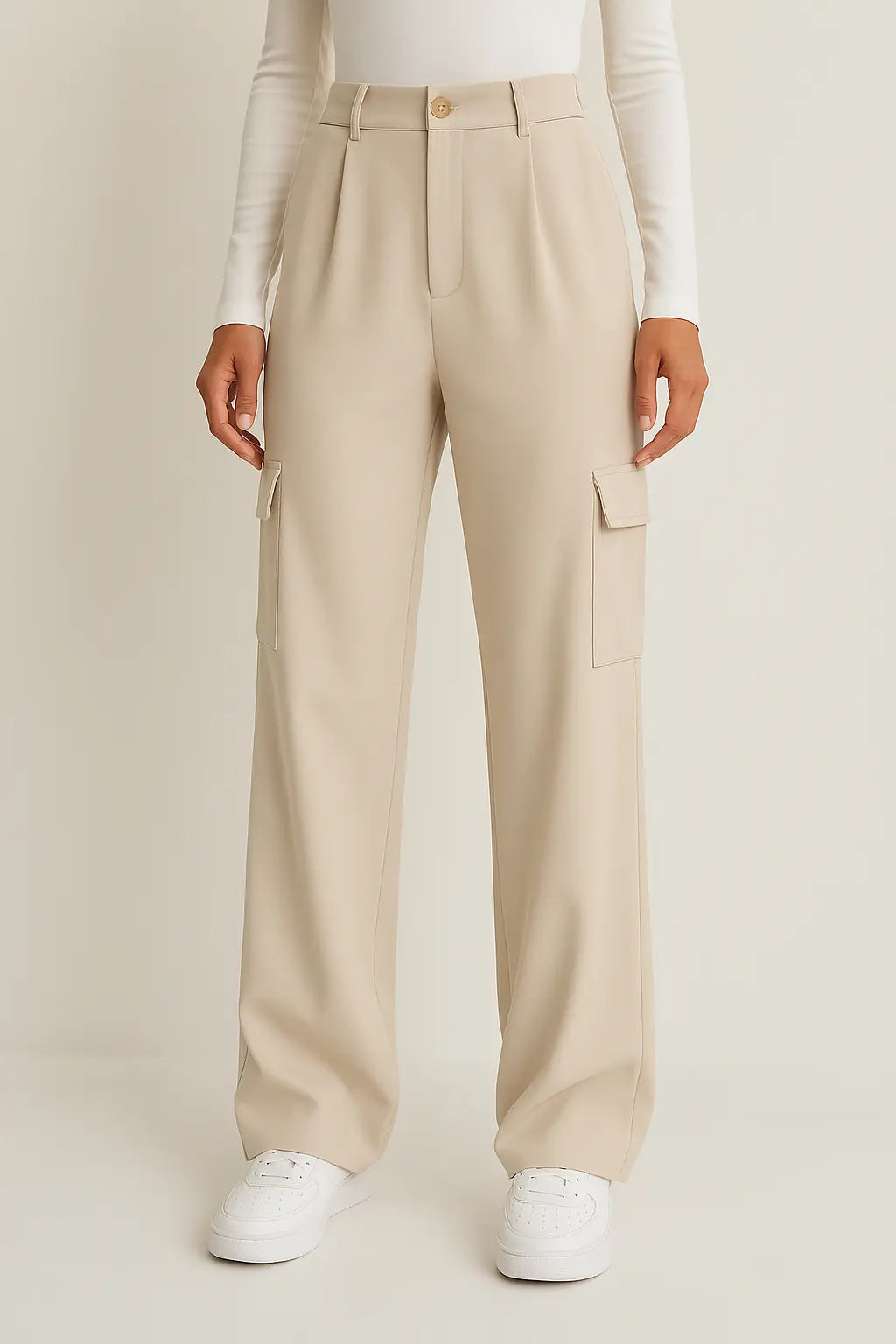 PANTALON CARGO CLASSY BEIGE