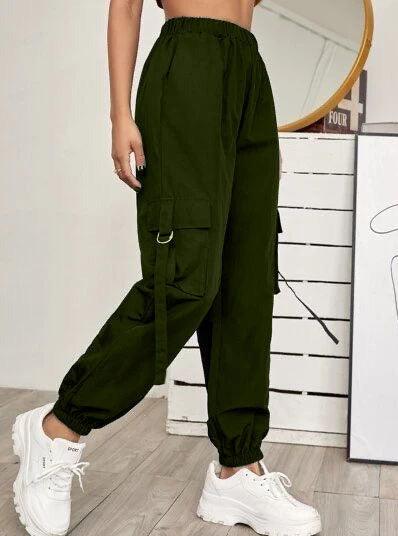 PANTALON PARACHUTE VERT - GLINT