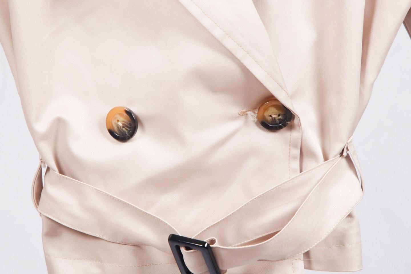 CROPPED TRENCH-COAT BEIGE - GLINT