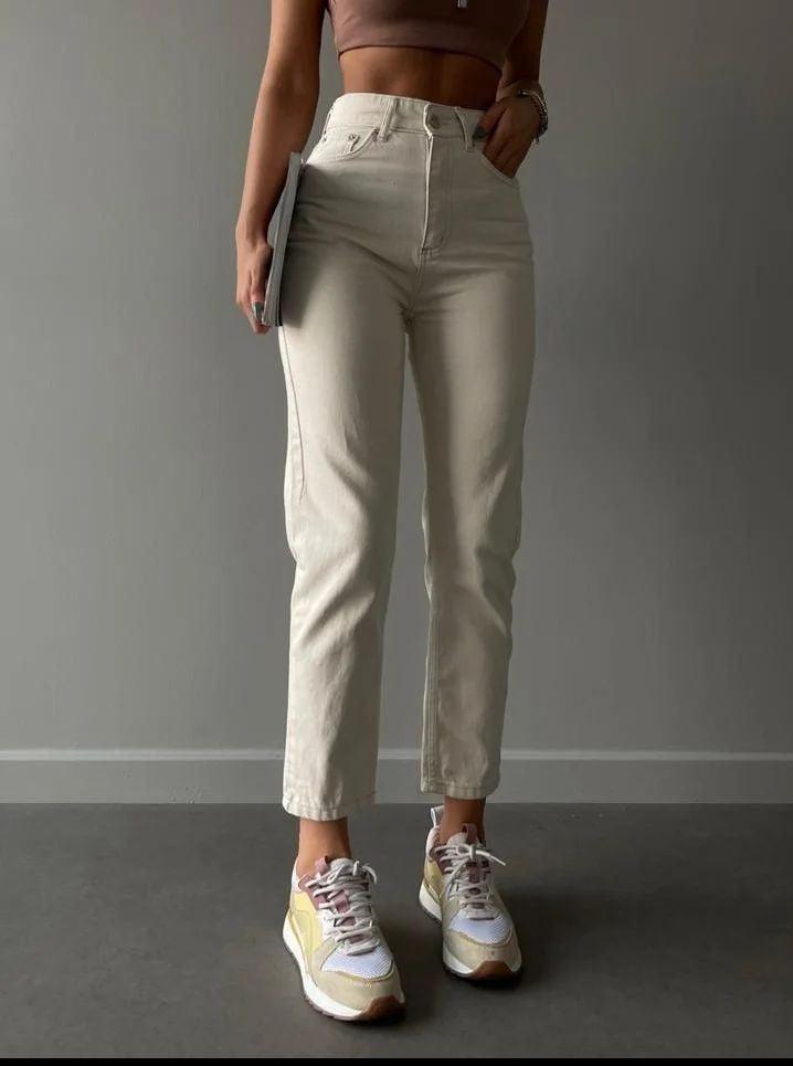 JEAN MOM BEIGE - GLINT