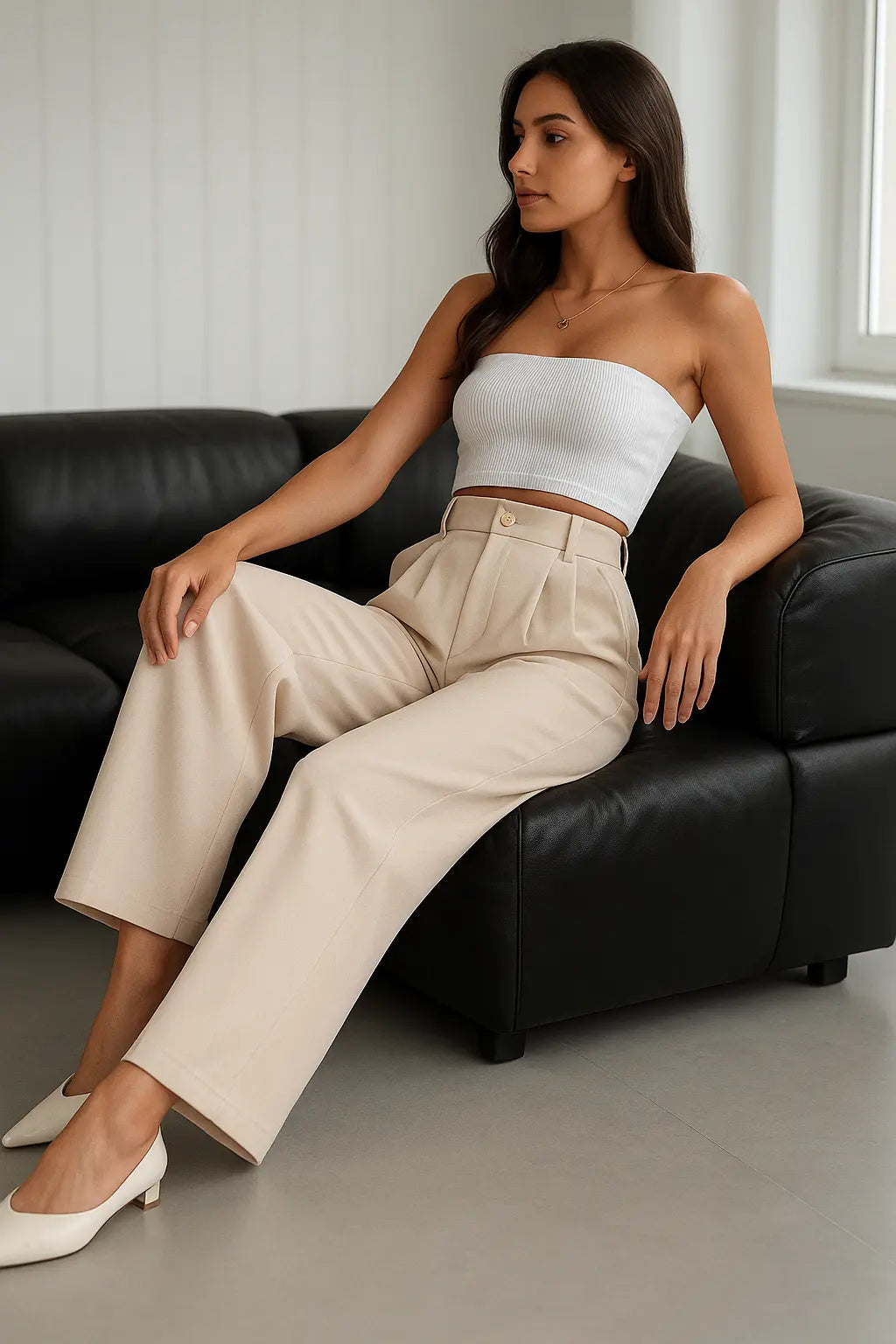 PANTALON WIDE-LEG