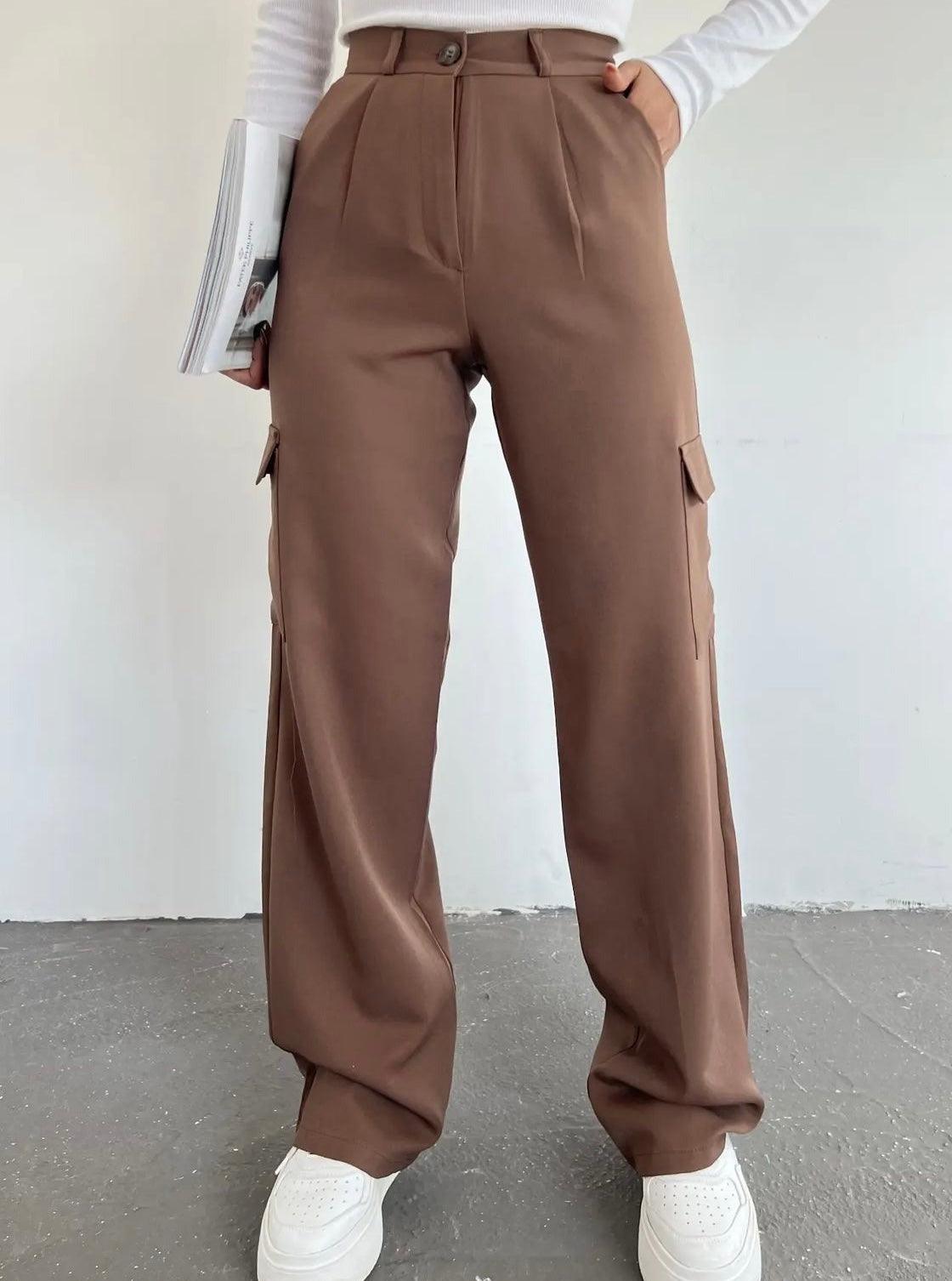 PANTALON CARGO CLASSY MARRON - GLINT