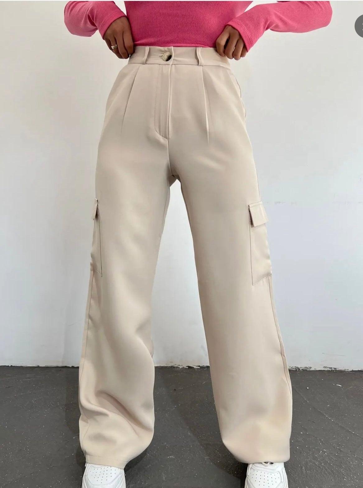 PANTALON CARGO CLASSY BEIGE - GLINT