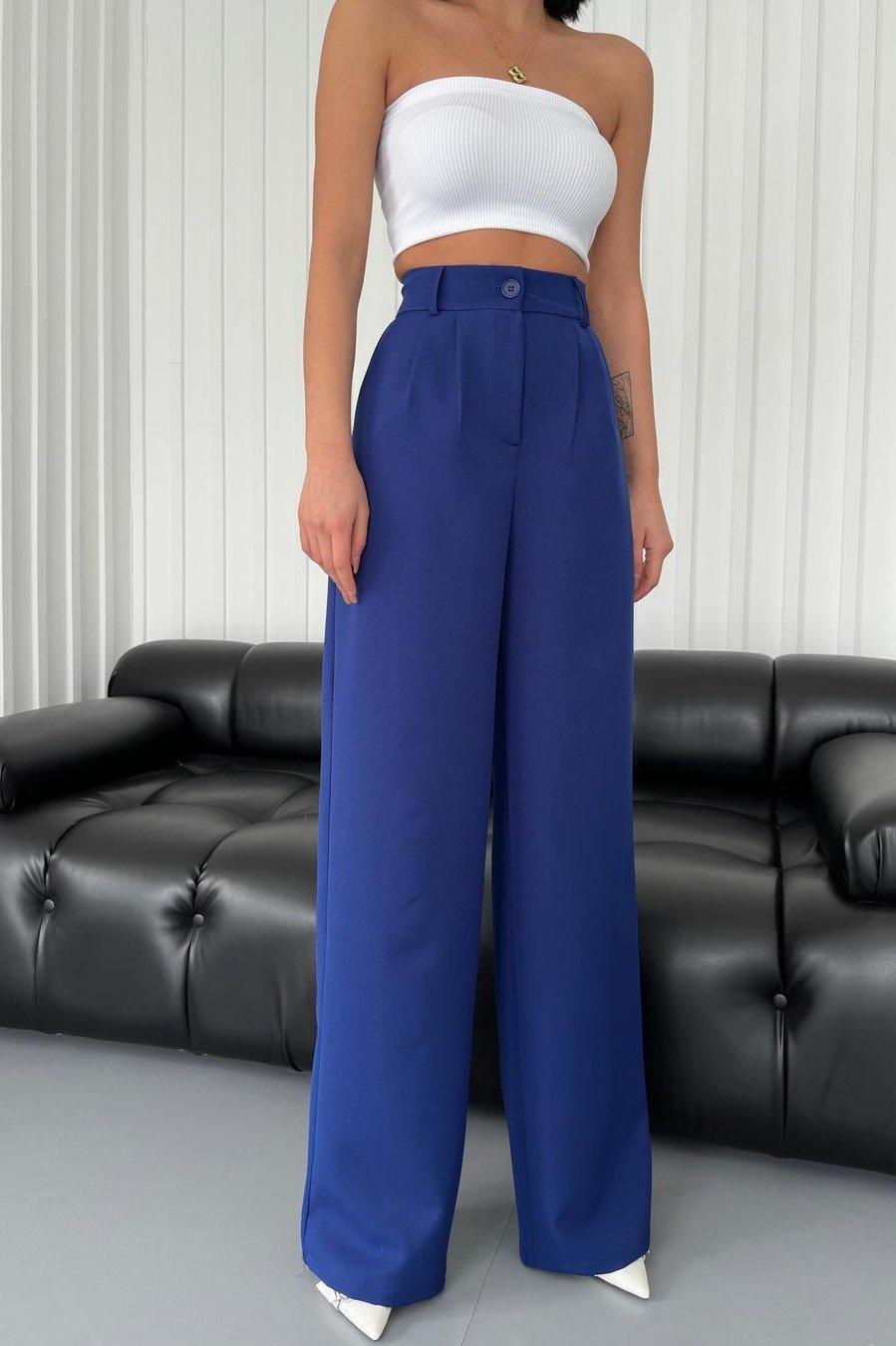 PALAZZO PANTS BLEU - GLINT