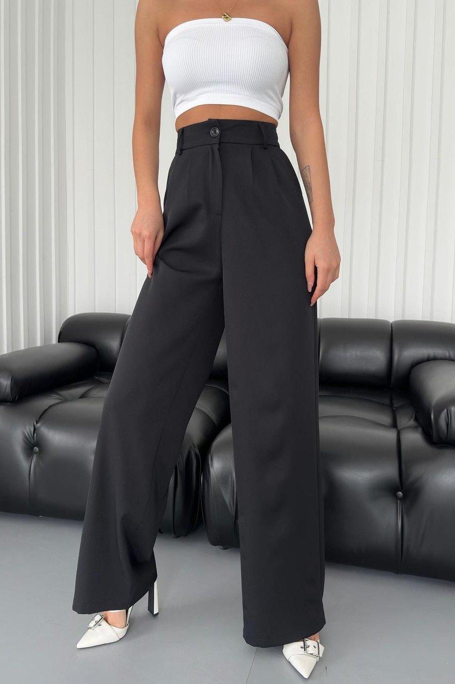 PALAZZO PANTS NOIR - GLINT