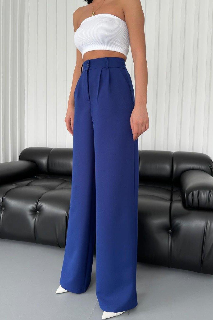 PALAZZO PANTS BLEU - GLINT