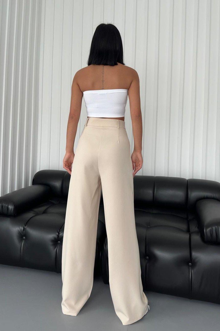 PALAZZO PANTS BEIGE - GLINT