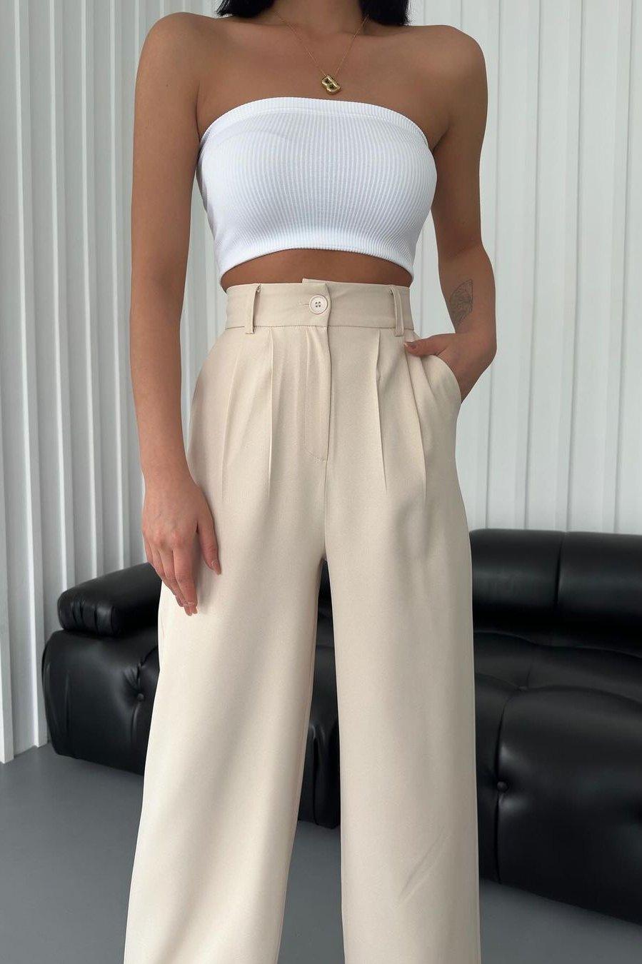 PALAZZO PANTS BEIGE - GLINT