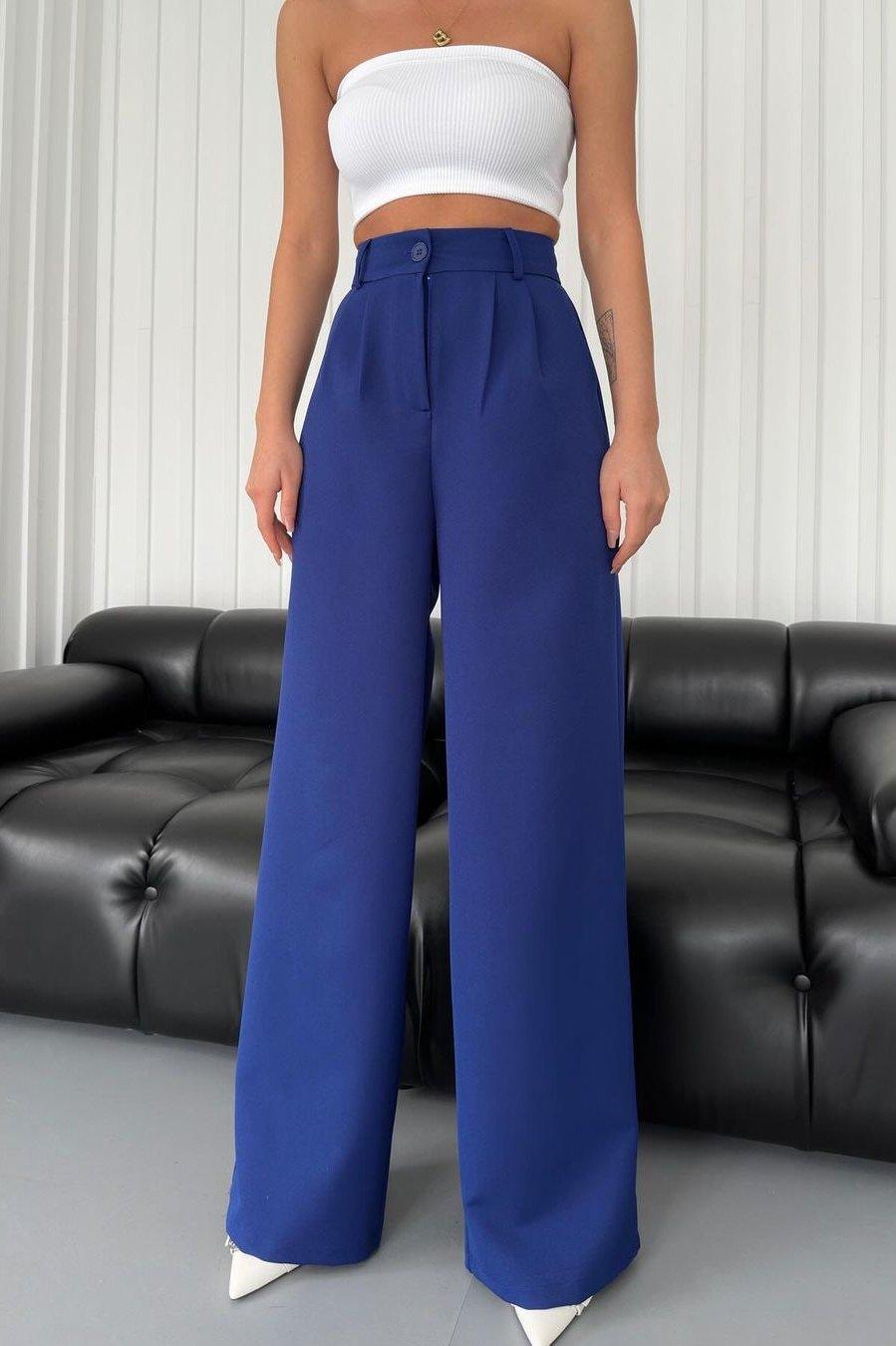 PALAZZO PANTS BLEU - GLINT